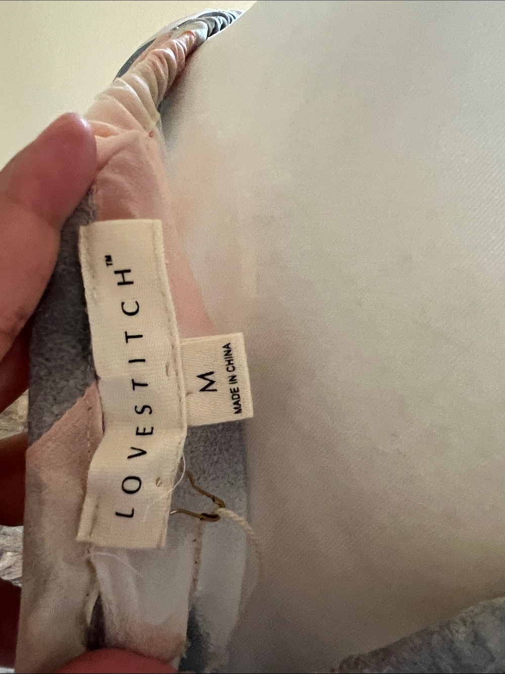 lovestitch Pastel Striped Sheer Blouse in Soft Blue and Pink - Picture 11 of 13